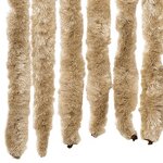vidaXL Rideau anti-mouches beige 100x230 cm chenille