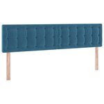 vidaXL Lit de Rangement avec matelas Bleu foncé 90 x 200 cm