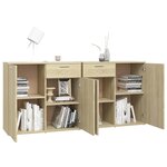 vidaXL Buffet Chêne sonoma 160x36x75 cm Bois d'ingénierie