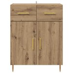 vidaXL Buffet Chêne artisanal 69 5 x 34 x 90 cm Bois d'ingénierie