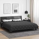 vidaXL Duvet d'hiver Noir et anthracite 220 x 240 cm Microfibre