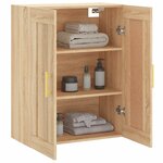 vidaXL Armoire murale chêne sonoma 69 5x34x90 cm bois d'ingénierie