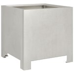vidaXL Jardinière 30x30x30 cm acier inoxydable