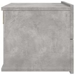 vidaXL Tables de chevet 2 Pièces Gris béton 40x30x30 cm Bois ingénierie