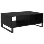 vidaXL Table basse Chêne noir 90 x 60 x 35 cm Bois d'ingénierie