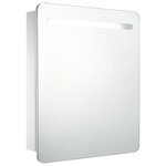 vidaXL Armoire de salle de bain à miroir LED 68x9x80 cm