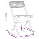 vidaXL Ensemble de bistro 3 Pièces beige résine tressée et bois massif