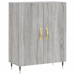 vidaXL Buffet sonoma gris 69 5x34x90 cm bois d'ingénierie