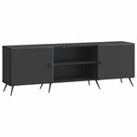 vidaXL Meuble TV 150 x 31 x 50 cm Noir Bois d'ingénierie