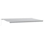 vidaXL Auvent manuel rétractable anthracite et blanc 500x300 cm