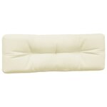 vidaXL Coussins de palette lot de 3 crème tissu