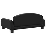 vidaXL Canapé pour enfants noir 70x45x30 cm similicuir
