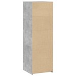vidaXL Buffet gris béton 40x41x124 cm bois d'ingénierie
