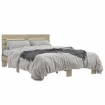 vidaXL Cadre de lit sans matelas chêne sonoma 120x190 cm