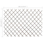 vidaXL Clôtures en treillis de saule 5 Pièces 180x120 cm