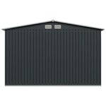 vidaXL Abri de stockage pour jardin Anthracite Acier 257x205x178 cm