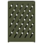 vidaXL Porte-parapluie avec stockage Vert olive 28 x 12 x 41 cm Acier