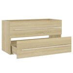 vidaXL Ensemble de meubles de bain 2 Pièces Chêne sonoma Aggloméré