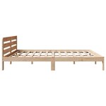 vidaXL Cadre de lit sans matelas 200x200 cm bois massif de pin