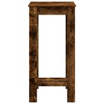 vidaXL Table de bar chêne fumé 51x50x103 5 cm bois d'ingénierie