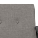 vidaXL fauteuil Taupe 59 x 75 x 78 cm tissu