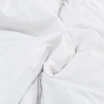 vidaXL Ensemble de Duvet avec oreiller 3 Pièces Blanc Plume de canard