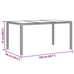 vidaXL Ensemble de bistro de jardin 7 Pièces coussins noir poly rotin