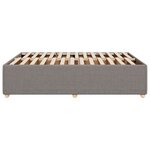 vidaXL Cadre de lit sans matelas taupe 140x190 cm tissu