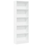 vidaXL Bibliothèque blanc 60x24x176 cm bois d'ingénierie