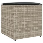 vidaXL Boîte de rangement extérieure Gris clair et gris foncé