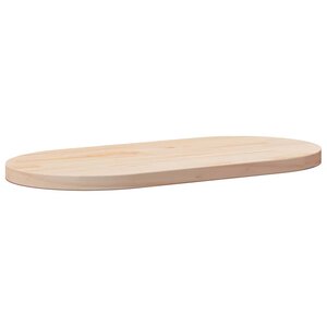 vidaXL Plateau de table 80x40x2 5 cm Bois massif Pin Ovale