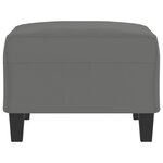 vidaXL Repose-pied Gris foncé 70x55x41 cm Tissu microfibre