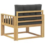 vidaXL Sofa de milieu extérieur Polyester Blanc