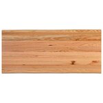 vidaXL Table de bar rectangulaire en chêne massif avec bords naturels 180 x 80 x 92 cm