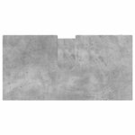 vidaXL Ensemble de mobilier de salle de bain 3 Pièces Gris béton