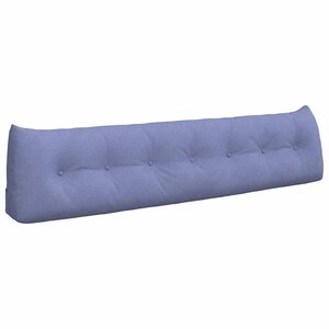 vidaXL Coussin de Dos Bleu denim 200 x 24 x 50 cm tissu