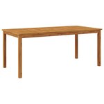 Ensemble de jardin 7 pièces vidaXL en poly-rattan acacia beige