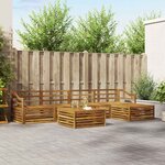 vidaXL Ensemble de canapés d'extérieur 6 pc Naturel