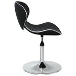 vidaXL Chaises à manger lot de 6 noir similicuir