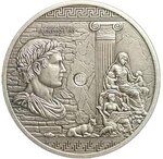 Pièce de monnaie en Argent 1000 Francs g 31.1 (1 oz) Millésime 2025 Masters of Empires AUGUSTUS