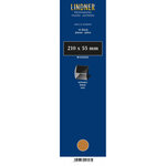 Bandes Klemmfix double soudure 210 x 55 mm pour timbres-poste. Fond - Noir