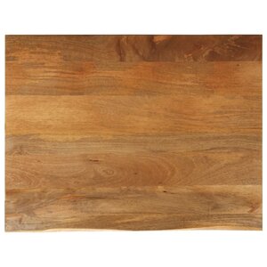 vidaXL Dessus de table à bord vivant 100x80x2 5cm bois massif manguier