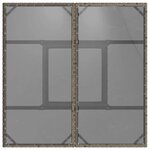 vidaXL Ensemble de salle à manger pour jardin 5 Pièces Gris Poly rotin