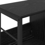 vidaXL Étagère Chêne noir 102 x 32 x 40 5 cm Bois d'ingénierie