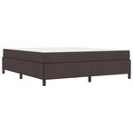 vidaXL Lit à ressorts Marron 180 x 200 cm Tissu  Bois Engineered