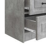 vidaXL Cabinet de chevet Gris béton 43 x 34 5 x 44 5 cm