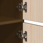 vidaXL Buffet haut Marron miel 34x40x108 5 cm Bois massif de pin