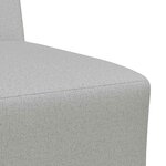 vidaXL Unité de Sofa Modulaire Sans Accoudoirs 3 Pièces Gris nuage