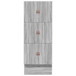 vidaXL Cadre de lit de rangement Gris Sonoma 90x200 cm