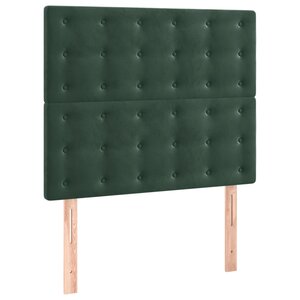 vidaXL Tête de lit Vert foncé 80x5x118/128 cm Velours